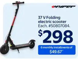 Walmart 37 V Folding electric scooter offer