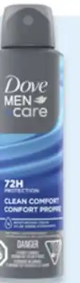 Walmart Dove Men+Care antiperspirant dry spray offer