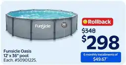 Walmart Funsicle Oasis 12'x36 pool offer