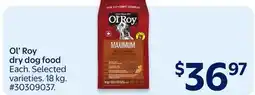 Walmart OL' Roy dry dog food offer