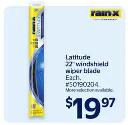 Walmart Latitude 22 windshield wiper blade offer