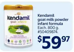 Walmart Kendamil goat milk powder infant formula offer