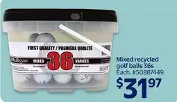 Walmart Mixed recycled golf balls 36s offer