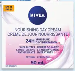 Walmart Nivea Nourishing or Refreshing SPF 15 day cream offer