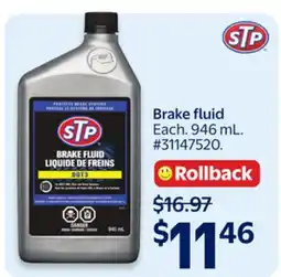 Walmart STP Brake fluid offer