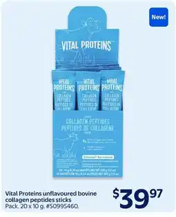 Walmart Vital Proteins unflavoured bovine collagen peptides sticks offer