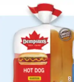 Walmart Dempster's hot dog or hamburger buns offer