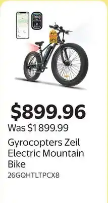 Walmart Gyrocopters Zeil Electric Mountain Bike offer