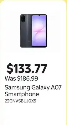 Walmart Samsung Galaxy A07 Smartphone offer