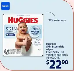 Walmart Huggies Skin Essentials wipes offer