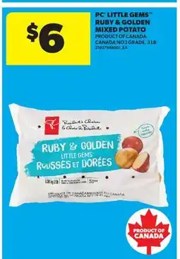 Real Canadian Superstore PC LITTLE GEMS RUBY & GOLDEN MIXED POTATO, 3 LB offer