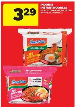 Real Canadian Superstore INDOMIE INSTANT NOODLES, 400/425 G offer