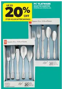 Real Canadian Superstore PC FLATWARE offer