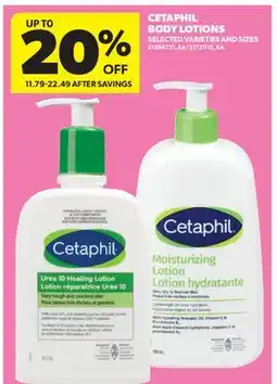 Real Canadian Superstore CETAPHIL BODY LOTIONS offer
