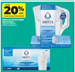 Real Canadian Superstore BRITA 10 CUP PITCHERS AND FILTER, 5' S offer