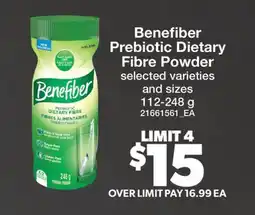 Real Canadian Superstore BENEFIBER PREBIOTIC DIETARY FIBRE POWDER offer