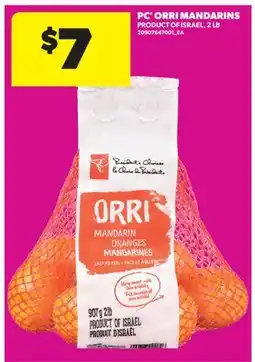 Real Canadian Superstore PC ORRI MANDARINS, 2 LB offer