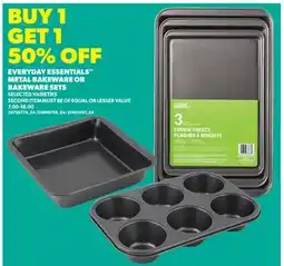 Real Canadian Superstore EVERYDAY ESSENTIALS METAL BAKEWARE OR BAKEWARE SETS offer