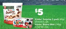 Real Canadian Superstore KINDER SURPRISE, 3 PACK 60G offer