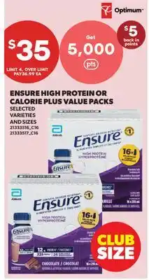 Real Canadian Superstore ENSURE HIGH PROTEIN OR CALORIE PLUS VALUE PACKS offer