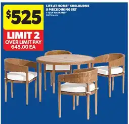 Real Canadian Superstore LIFE AT HOME SHELBURNE 5 PIECE DINING SET offer