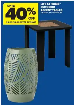Real Canadian Superstore LIFE AT HOME OUTDOOR ACCENT TABLES offer