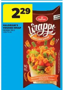 Real Canadian Superstore HALDIRAM'S VEGGIES WRAP offer