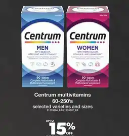 Real Canadian Superstore CENTRUM MULTIVITAMINS, 60-250'S offer