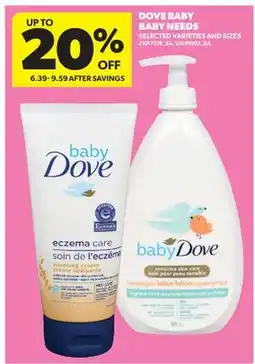 Real Canadian Superstore DOVE BABY BABY NEEDS offer