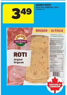 Real Canadian Superstore CRISPY ROTI offer