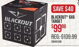 Cabela's BLACKOUT 6X6 TARGET offer