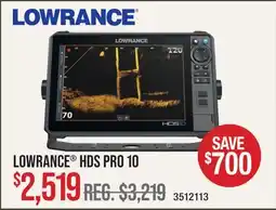 Cabela's LOWRANCE HDS PRO 10 offer
