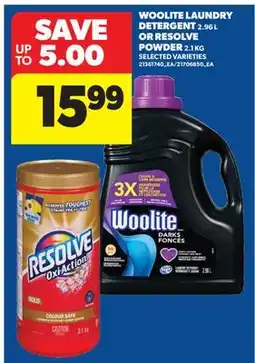Real Canadian Superstore WOOLITE LAUNDRY DETERGENT, 2.96 L OR RESOLVE POWDER, 2.1 KG offer