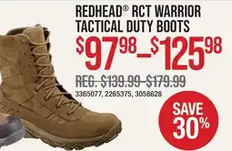 Cabela's REDHEAD RCT WARRIOR TACTICAL DUTY BOOTS offer