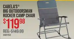 Cabela's CABELA'S BIG OUTDOORSMAN ROCKER CAMP CHAIR offer