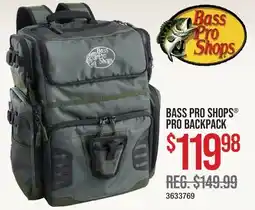 Cabela's BASS PRO SHOPS PRO BACKPACK offer