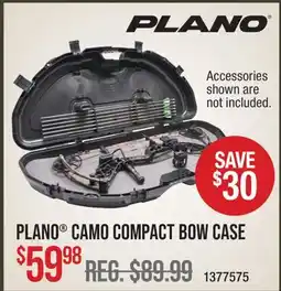 Cabela's PLANO CAMO COMPACT BOW CASE offer