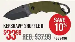 Cabela's KERSHAW SHUFFLE II offer