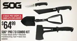 Cabela's SOG PRO 7.0 COMBO KIT offer
