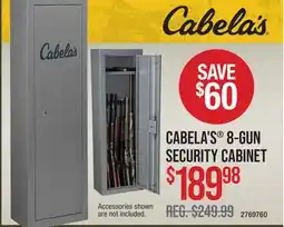 Cabela's CABELA'S 8-GUN SECURITY CABINET offer