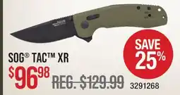 Cabela's SOG TAC XR offer