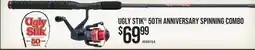Cabela's UGLY STIK 50TH ANNIVERSARY SPINNING COMBO offer