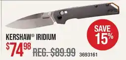 Cabela's KERSHAW IRIDIUM offer