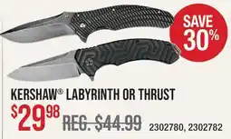 Cabela's KERSHAW LABYRINTH OR THRUST offer