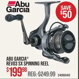 Cabela's ABU GARCIA REVO3 SX SPINNING REEL offer
