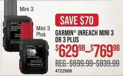 Cabela's GARMIN iNREACH MINI 3 OR 3 PLUS offer