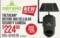 Cabela's TACTACAM DEFEND 360 CELLULAR SECURITY CAMERA offer
