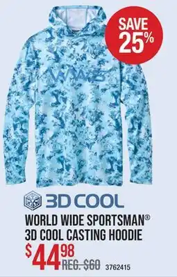 Cabela's WORLD WIDE SPORTSMAN 3D COOL CASTING HOODIE offer