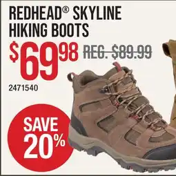 Cabela's REDHEAD SKYLINE HIKING BOOTS offer