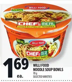Metro WILLI FOOD NOODLE SOUP BOWLS offer